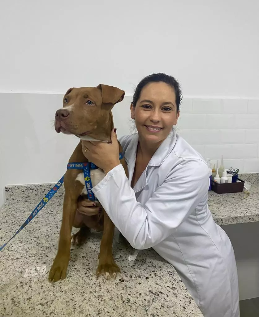 DUCK, PET E CLIENTE DO PLANO DE SAÚDE DOTTOR DOG, PARABENIZA A DRAª CRIS SANTATERRA PELO SEU ANIVERSÁRIO !